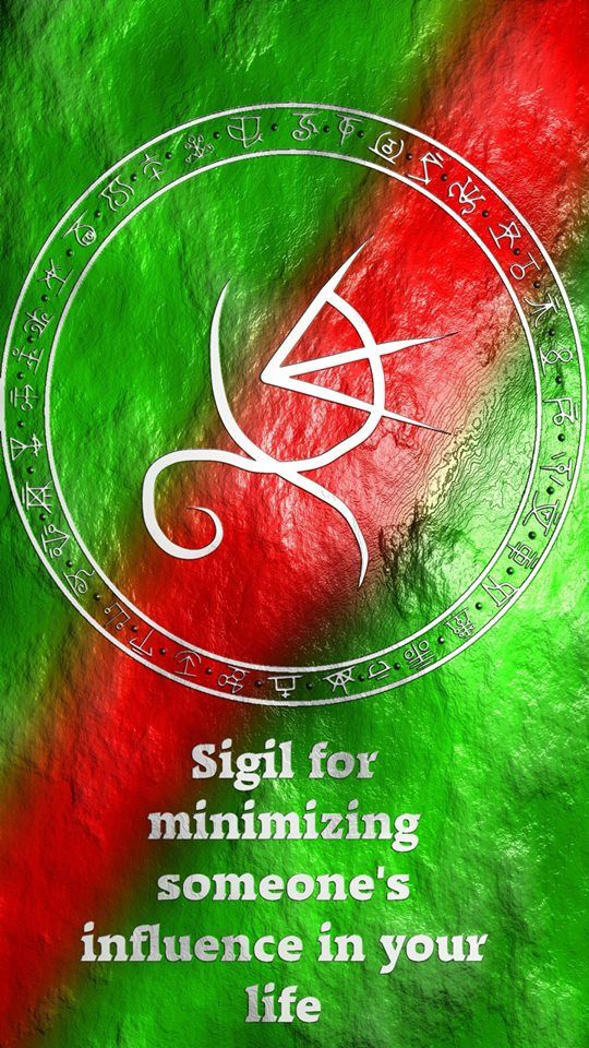 a green, red and white background with the words sign for minimizing someone's influence in your life