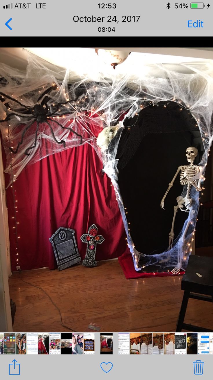 an image of a room decorated for halloween