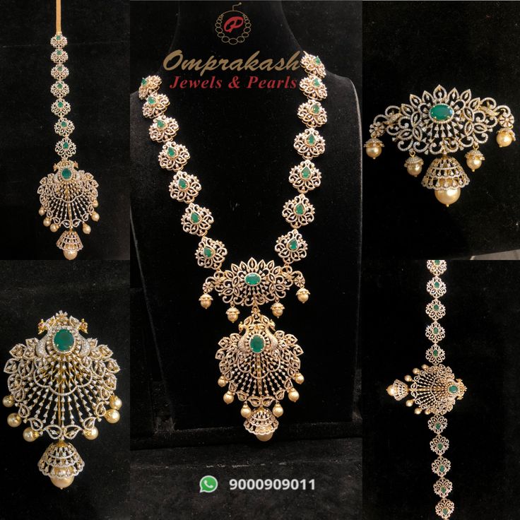 2 In 1 Diamond Vaddanam Designs, 5 In 1 Haram Designs, 5 In 1 Vaddanam Designs, 2 In 1 Haram And Vaddanam, Detachable Jewellery, Diamond Haaram, Telugu Jewellery, Diamond Vaddanam, Big Earrings Gold