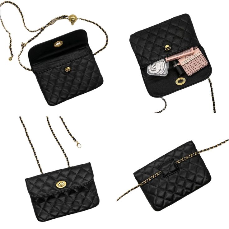 The GIA Faux Leather Waist Bag is the perfect blend of fashion and function. Designed for versatility, it can be worn as a crossbody or waist bag with its removable adjustable strap that fits a waist up to 40 inches. The gold-tone hardware adds a touch of luxury to this must-have accessory. Dimensions: 5 inch H X 7 inch L Travel Shoulder Belt Bag With Gold-tone Hardware, Travel Belt Bag With Gold-tone Hardware, Gold-tone Hardware Belt Bag For Travel, Crossbody Belt Bag As Fashion Accessory, Travel Crossbody Bag With Belt Detail, Chic Gold Belt Bag With Removable Pouch, Elegant Shoulder Bag With Belt For Daily Use, Belted Crossbody Bag As Fashion Accessory, Chic Formal Bags With Belt Detail