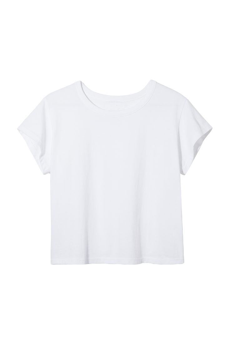 Our best-selling Margo tee is a classic short-sleeve crewneck that strikes the perfect balance between fitted and relaxed. As seen on Margot Robbie, our LESET Margo white tee is an all-year-round, everyday basic. Made in LA, Fabric made in USA. Solid Color Boxy Crew Neck T-shirt, Boxy Crew Neck T-shirt, Solid Color Boxy T-shirt With Crew Neck, Classic Relaxed Fit Short Sleeve Top For Everyday, Classic Short Sleeve Top With Relaxed Fit For Everyday, Simple Relaxed Fit T-shirt For Everyday, Relaxed Fit Muscle Tee For Everyday, Relaxed Fit Short Sleeve Top, Simple Relaxed Fit Cropped T-shirt For Everyday