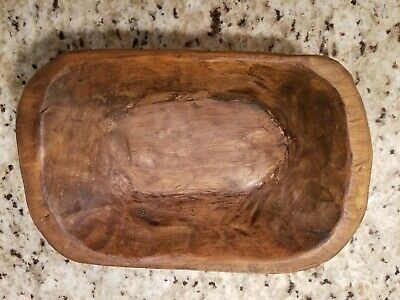 Lot of 5 Carved wooden dough bowls in great condition. This bowl has has been stained and clear coated. Also makes for a great gift. you will receive 5 of these bowls that are similar in shape size and color.