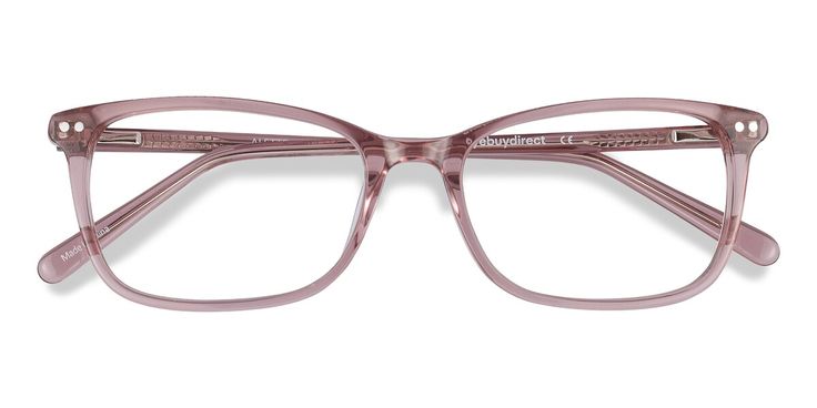 Clear Pink horn eyeglasses available in variety of colors to match any outfit. These stylish full-rim, small sized acetate eyeglasses include free single-vision prescription lenses, a case and a cleaning cloth. Clear Pink Glasses, Classy Glasses, Glasses Frames Trendy, Pink Eyeglasses, Pink Glasses, Hair Trim, Cute Frames, Glasses For Women, Pink Frames