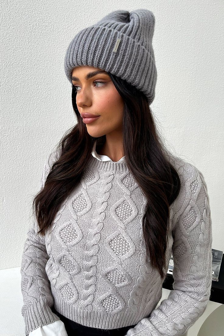 Keep your head looking good and feeling even better with the Luna Beanie! This warm and fuzzy beanie is made from a thick knit material and features a foldable brim for a perfect fit no matter the occasion. And don't forget the stylish Thatssofetch detail on the front! Rug up and pair her with your fave jeans and a cozy jumper for the perfect winter look! Winter Cable Knit Beanie One Size, Winter Cable Knit Beanie, Casual Cable Knit Beanie For Winter, Trendy Winter Bonnet For Cold Weather, Soft Knit Winter Hats For Fall, Soft Knit Hat For Fall And Winter, Cozy Cable Knit Winter Hat, Winter Beanie Crochet Hat With Cable Knit, Winter Cable Knit Crochet Beanie