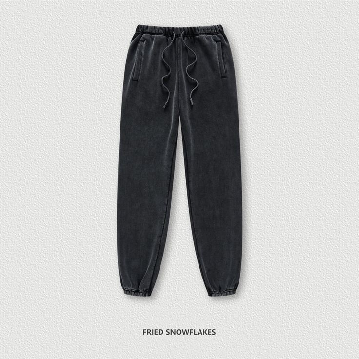 Crafted from lush ZODF fleece, these Solid Washed Sweatpants will lend sophistication and comfort to your day or evenings. With a luxuriously soft feel and a modern look, you'll be able to take on your day in style and comfort. Washed Black Sweatpants With Pockets For Loungewear, Relaxed Fit Washed Black Winter Bottoms, Washed Black Pants With Elastic Waistband For Loungewear, Winter Joggers For Lounging, Washed Black Loungewear Pants With Pockets, Winter Long Joggers For Lounging, Washed Black Elastic Waistband Pants For Loungewear, Trendy Fleece Bottoms With Elastic Waistband, Washed Black Pants For Winter Streetwear