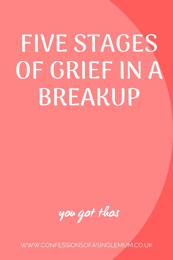 five stages of grif in a breakup you got that quote on pink background