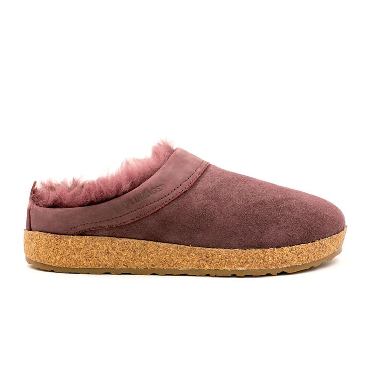 Haflinger Snowbird Clog (Women) - Mauve Dress-Casual - Clogs & Mules - The Heel Shoe Fitters Light Trim, Winter Adventure, Womens Clogs, Slide Slipper, Arch Support, Rocker, Clogs, Trim, Pure Products