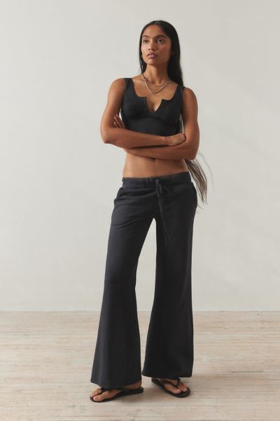 Shop Out From Under Lived In Flare Sweatpant at Urban Outfitters today. Discover more selections just like this online or in-store. Shop your favorite brands and sign up for UO Rewards to receive 10% off your next purchase! Low Rise Sweatpants, Clothing Material, Women Men Shoes, Brand Sale, Black Fits, Fit & Flare, Soft Knits, Women's Intimates, Womens Bottoms