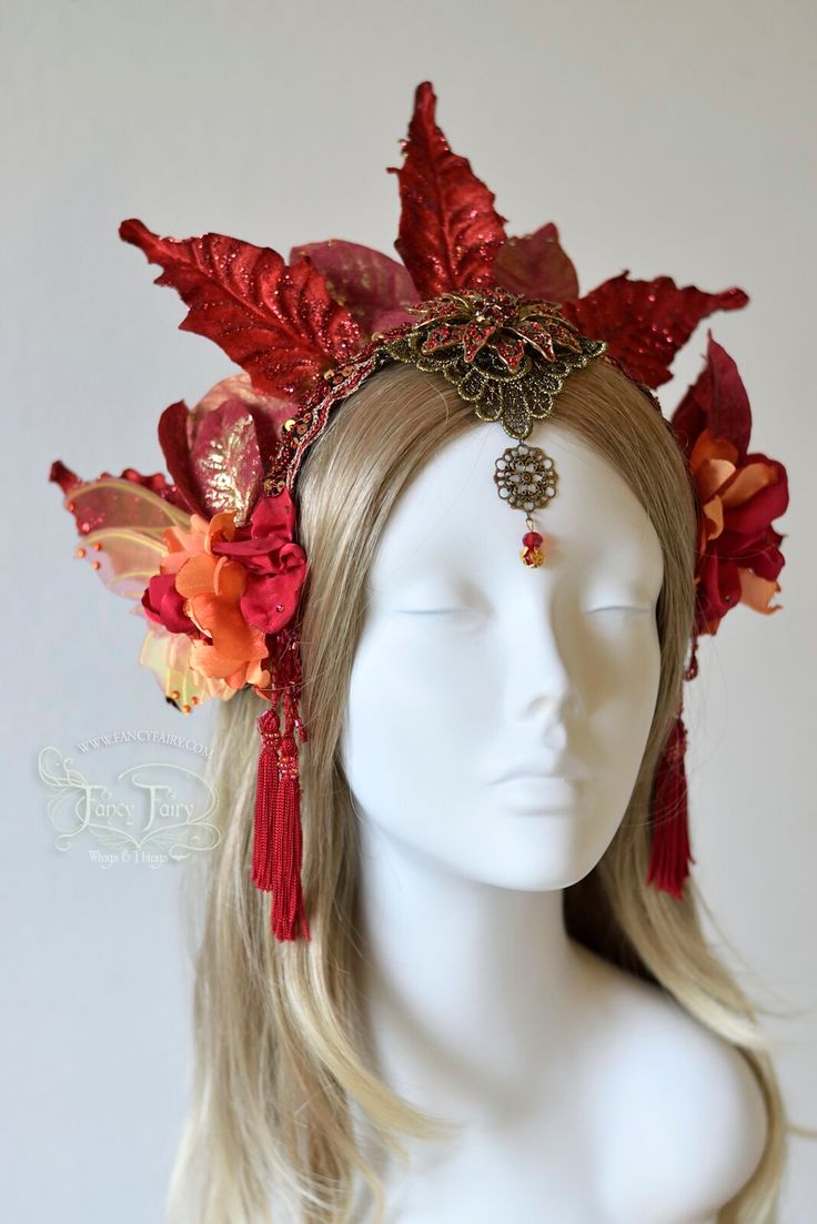 Fire Fairy Costume, Greek Mythology Costumes, Headdress Ideas, Mythology Costumes, Fairy Headdress, Phoenix Costume, Fire Costume, Fairy Headpiece, Costume Design Sketch