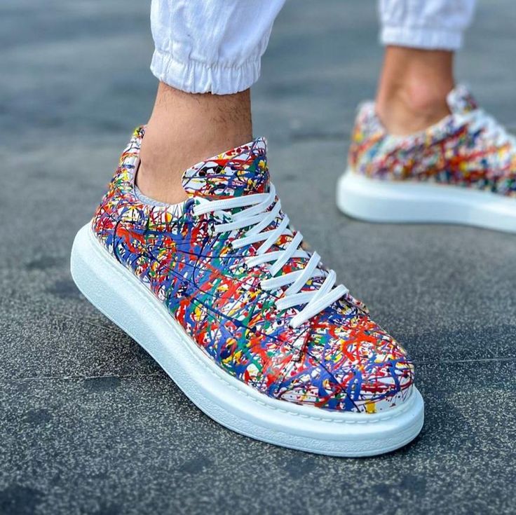 Customized Hand-Painted Sneakers for Men by Apollo Moda | Artsy 2 Sole Sneakers, Spray Pattern, Custom Sneakers, Best Sellers, Unique Style, Custom Made, White And Black, Baskets, Tokyo