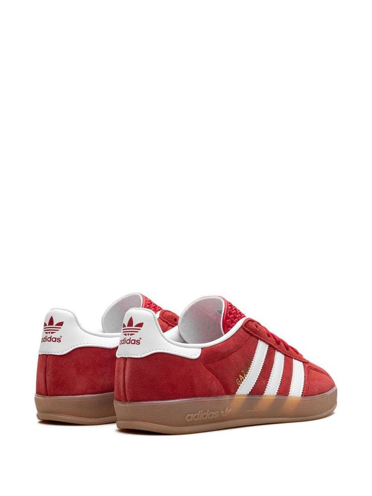 Adidas Gazelle Indoor Sneakers ShoesGender: MenMaterial: SUEDE | 100% SUEDE (100% RUBBER)Color: REDMade in: VNProduct ID: JI2063_2*Import tax/duty will be calculated at checkout (If applicable) Red Leather Skate Shoes With Gum Sole, Leather Low-top Skate Shoes With Red Sole, Adidas Suede Skate Shoes With Round Toe, Leather Skate Shoes With Branded Heel And Round Toe, Leather Skate Shoes With Branded Heel Counter, Classic Skate Shoes With Red Sole And Round Toe, Classic Skate Shoes With Red Sole, Leather Lace-up Skate Shoes With Red Sole, Adidas Sneakers With Rubber Heel Cap