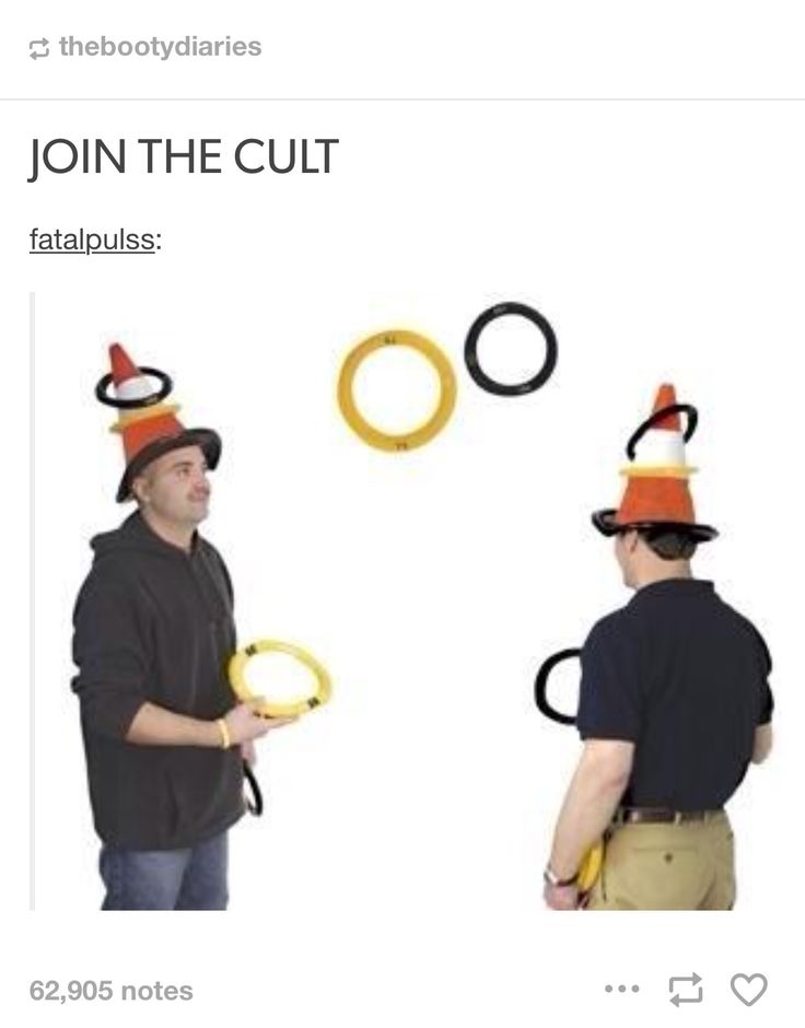 two men wearing funny hats and holding scissors in front of each other with the caption join the cult