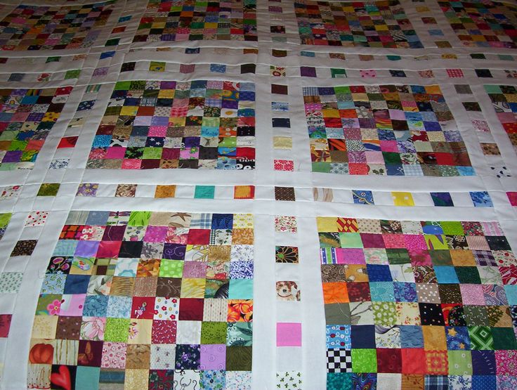 the quilt is made up and ready to be sewn on it's own