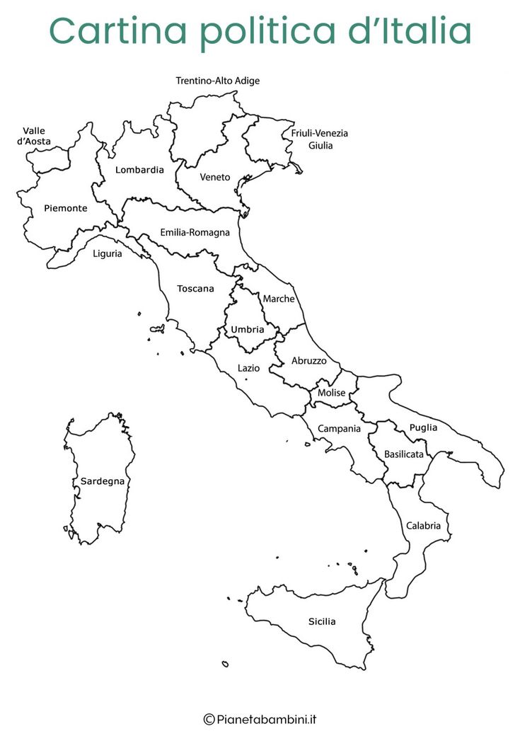 the map of italy with its major cities