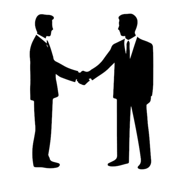 two men in suits shaking hands with each other