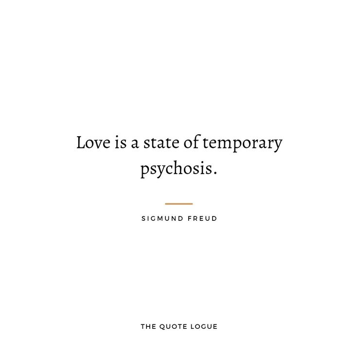 the quote love is a state of temporary psychsis by simonino friedo