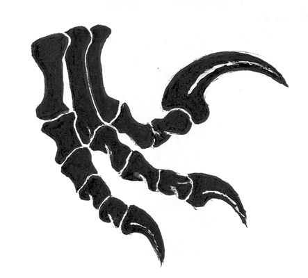 a black and white drawing of a scorpion