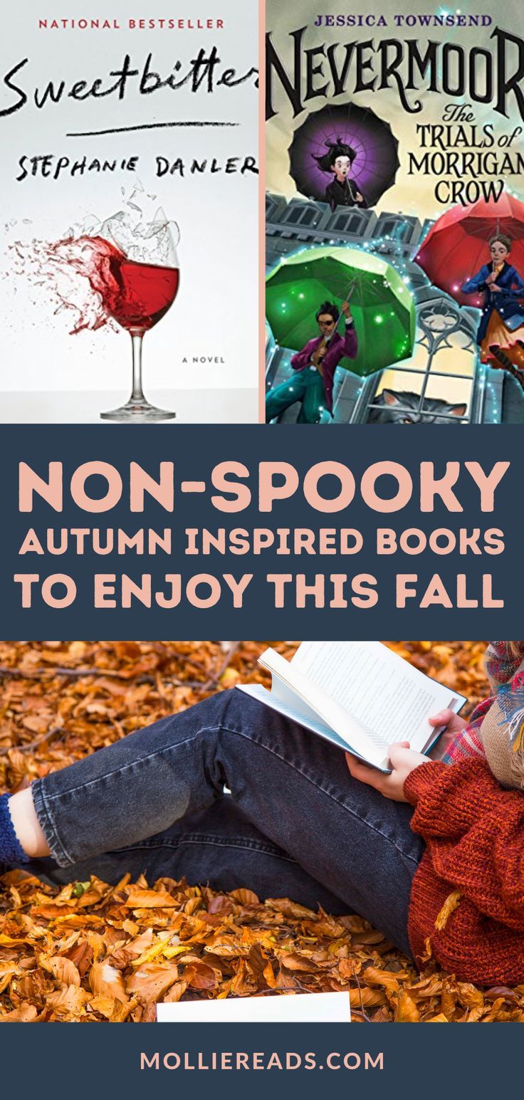 two books with the title non - spooky autumn inspired books to enjoy this fall