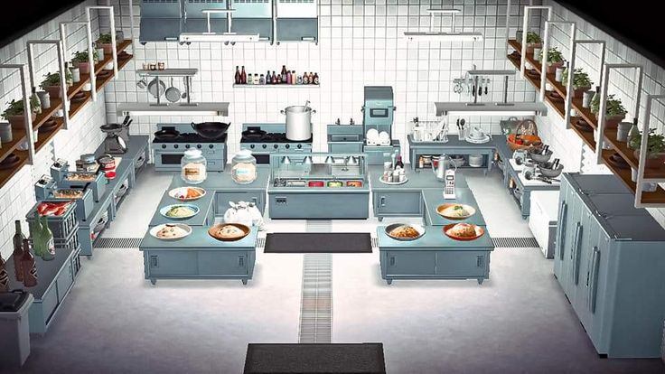 a large kitchen filled with lots of appliances and counter top cooking utensils in it