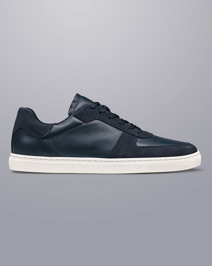 Leather and Suede Cupsole Sneakers - Navy - Leather and Suede Cupsole Trainers - Navy | Men's Charles Tyrwhitt Leather and Cupsole Trainers - Navy Blue Size 11 Suede Navy Leather Lace-up Sneakers, Sporty Navy Sneakers With Stitched Sole, Navy Leather Sporty Sneakers, Sporty Navy Leather Sneakers, Navy Leather Sneakers With Perforated Toe Box, Navy Sneakers With Leather Sole And Round Toe, Navy Casual Sneakers With Leather Sole, Navy Casual Sneakers With Stitched Sole, Navy Lace-up Leather Sneakers