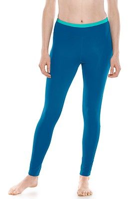 Women's Deep Water Swim Tights UPF 50+: Sun Protective Clothing - Coolibar : Sun Protective Clothing - Coolibar Micro-elastic Moisture-wicking Yoga Pants, Stretch Activewear With Upf 50+ For Gym, Gym Activewear With Upf 50+ Stretch, Gym Stretch Activewear With Upf 50+, Functional Fitted Swim Bottoms, Solid Stretch Activewear With Upf 50+, Fitted Athleisure Bottoms With Upf 50+, Upf 50+ Athleisure Yoga Activewear, Upf 50+ Yoga Athleisure Activewear