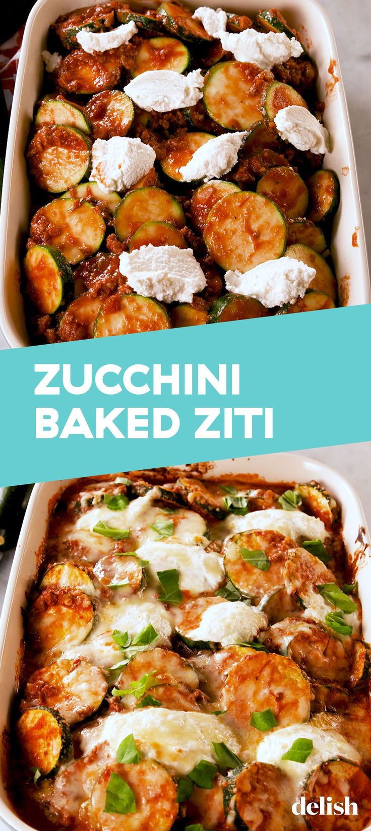 zucchini baked in a casserole dish