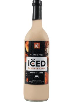 a bottle of iced pumpkin spice