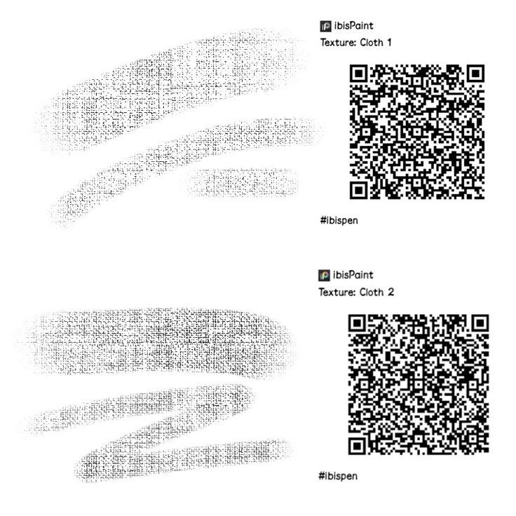 two different types of qr code on white paper with black and grey text below