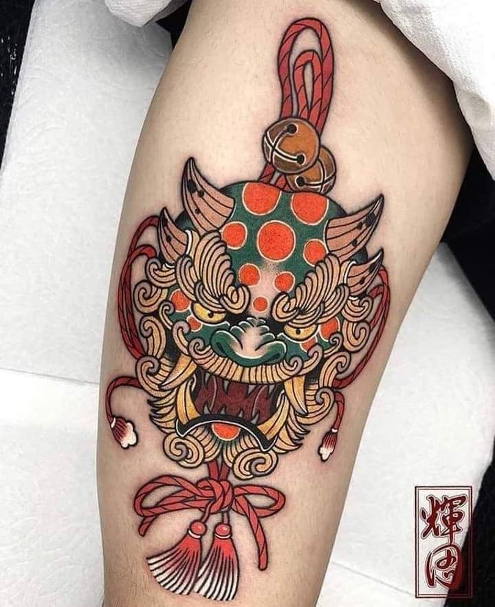 Foo Dog Tattoo Design, Foo Dog Tattoo, Tattoo Japanese Style, Tattoo Van, Dog Tattoo Ideas, Meaning Art, Type Tattoo, Japan Tattoo Design, Japanese Dragon Tattoos