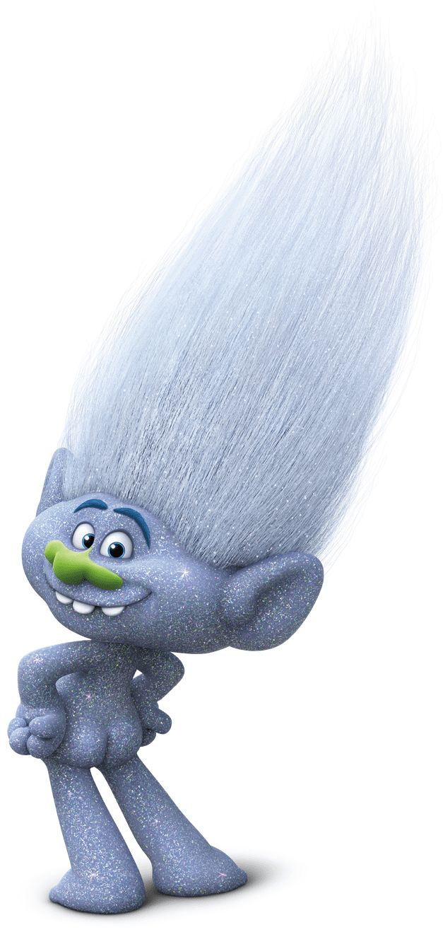 an animated character with white hair and green eyes, standing in front of a white background