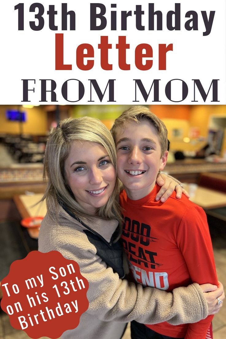 13 Year Old Birthday Letter to My Son From His Mom 13th Birthday Boy, A Letter To My Son, Birthday Boy Quotes, 13th Birthday Wishes, Letter To Son, 13th Birthday Boys, Letter To My Son, Mother To Son, Reflect On The Year