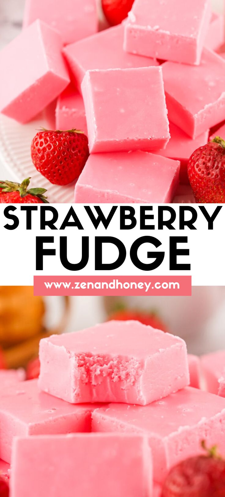 This 2-Ingredient Strawberry Fudge is quite possibly one of the easiest fudge recipes you’ll ever try. Rich and decadent with a burst of strawberry flavor. Perfect as a gift or any occasion. Valentine Fudge Recipes, Easy Homemade Desserts 2 Ingredients, Summer Fudge Recipes, Thanks Giving Food Ideas, Strawberry Candy Recipe, Strawberry Food Ideas, Pink Food Recipes, Best Fudge Recipes Ever, Candied Strawberries Recipe