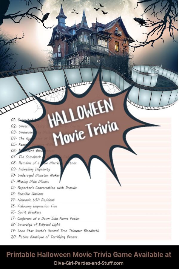 the halloween movie trivia game available at printable halloween movies trivia games and stuff