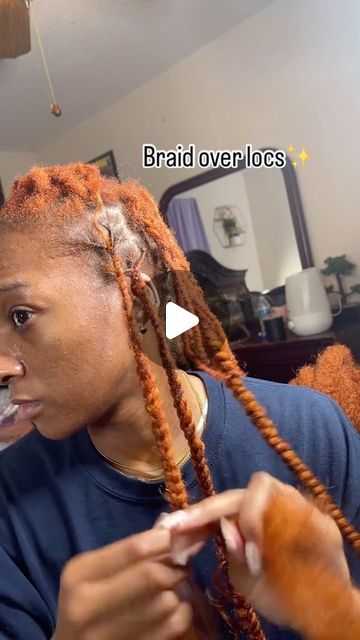 Hair Fashion/Discussions on Instagram: "Loc Baes, Way to go???? How-To Braids over locs tutorial ?? 🔥 👉  ______👉 Follow, @letstalkhairspromotes dopest hairstyles, hair fashion and discussions

📩DM FOR DIFFERENT PROMO /ADS PACKAGES AVAILABLE
______________________

✂️Featured stylist: @neethadagoat (TT)
📍: ??
DM HER👆 FOR THIS STYLE
______________________ 

IGNORE

#braids #braidstyles  #hair  #naturalhairstyles #locs    #knotlessbraids #locstarters    #locretwist  #feedins   #protectivestyles 
London Locs
London locstylist 
#letstalkhairs
#letstalkhairslon donlocs" Boho Knotless Braids Over Locs, Knotless Braids On Locs, Locs Extension Hairstyles For Women, Braiding Over Locs, Protective Style Over Locs, Knotless Over Locs, Styles Over Locs With Weave, Twist Over Locs Protective Styles, Cute Dread Hairstyles