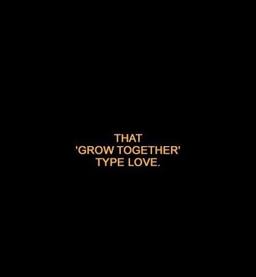 the words that grow together type love on a black background