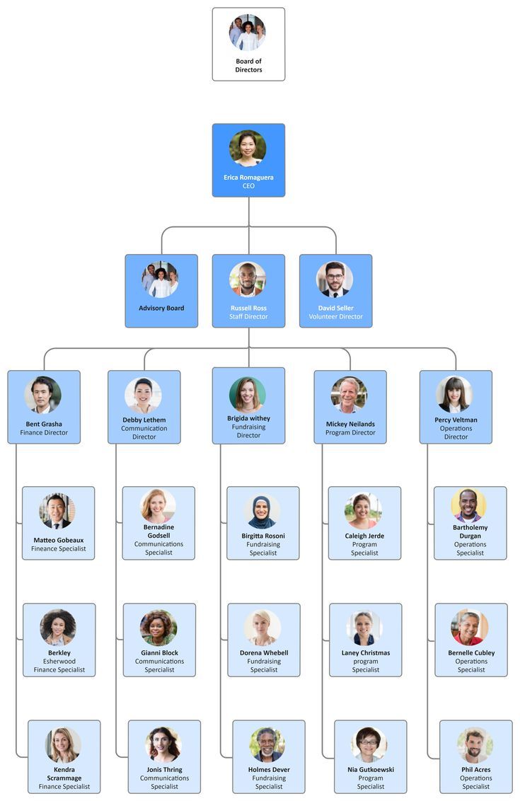 An organizational chart is a visual chart that represents the structure of a company. It highlights how teams and departments are organized, the reporting relationships across the organization, and every individual's role and responsibilities. The below org chart is designed in EdrawMax as the free org chart maker has tons of templates and symbols that let you design the chart as per your business profile. Business Organizational Structure, Organisation Chart, Organizational Chart Design, Company Structure, Corporate Governance, Chart Infographic, Organization Chart, Org Chart, Organizational Chart