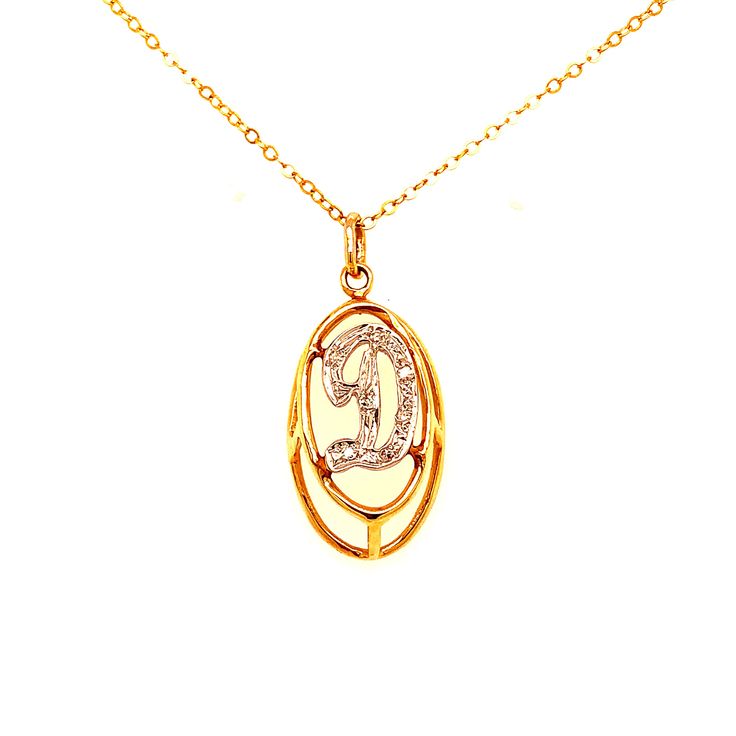 "Vintage 14K Yellow Gold Heavy Diamond Shape Charm with Diamond Initial B in the Center Charm Necklace - There are 6 round diamonds that weigh about .10ct total and they are set in a white gold letter B. The yellow gold background has a flower design and that back has a stylized finish with a 14K stamp. Weight with the chain: 8.73 grams Length of 14k gold square wheat chain: 16\"	is_active	14319236	Apparel & Accessories > Jewelry > Charms & Pendants	https://www.etsy.com/listing/1352462327/vintag Vintage Yellow Gold Jewelry With Initials, Gold Vintage Charm Initial Pendant Jewelry, Yellow Gold Charm Necklace With Diamond Initial Pendant, Yellow Gold Plated Initial Pendant Jewelry, Yellow Gold Initial Pendant With Hallmarks, Initial D, Jewelry Charms Pendants, Gold Initial, Gold Letters