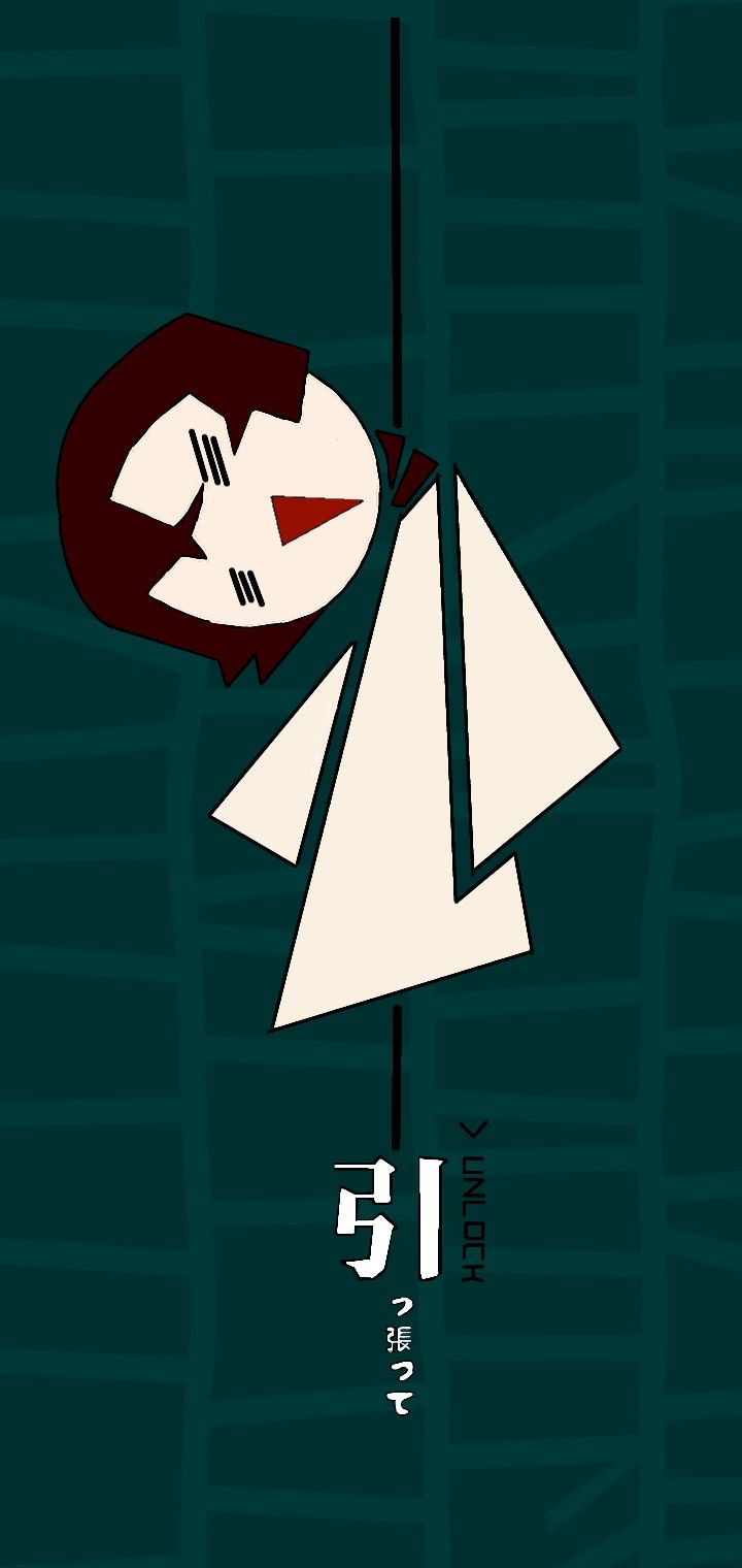 an illustration of a woman with her head down