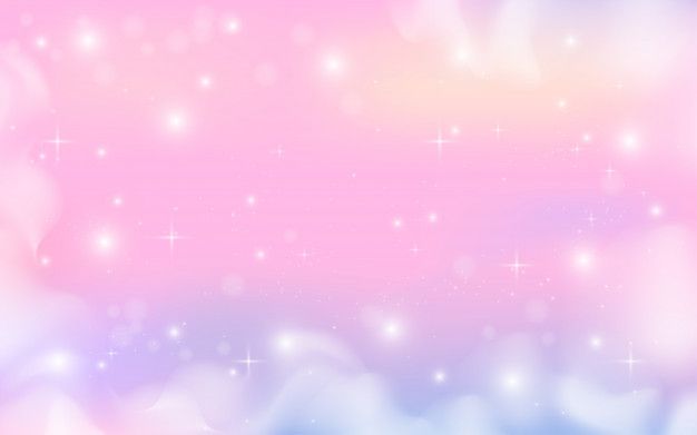 an abstract pink and blue background with stars in the sky on it's left side