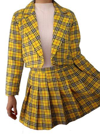 Clueless Costume, Clueless Halloween Costume, 1990 Style, Clueless Fashion, Plaid Skirt Outfit, Clueless Outfits, Plaid Outfits, 90s Fashion Outfits, Yellow Outfit