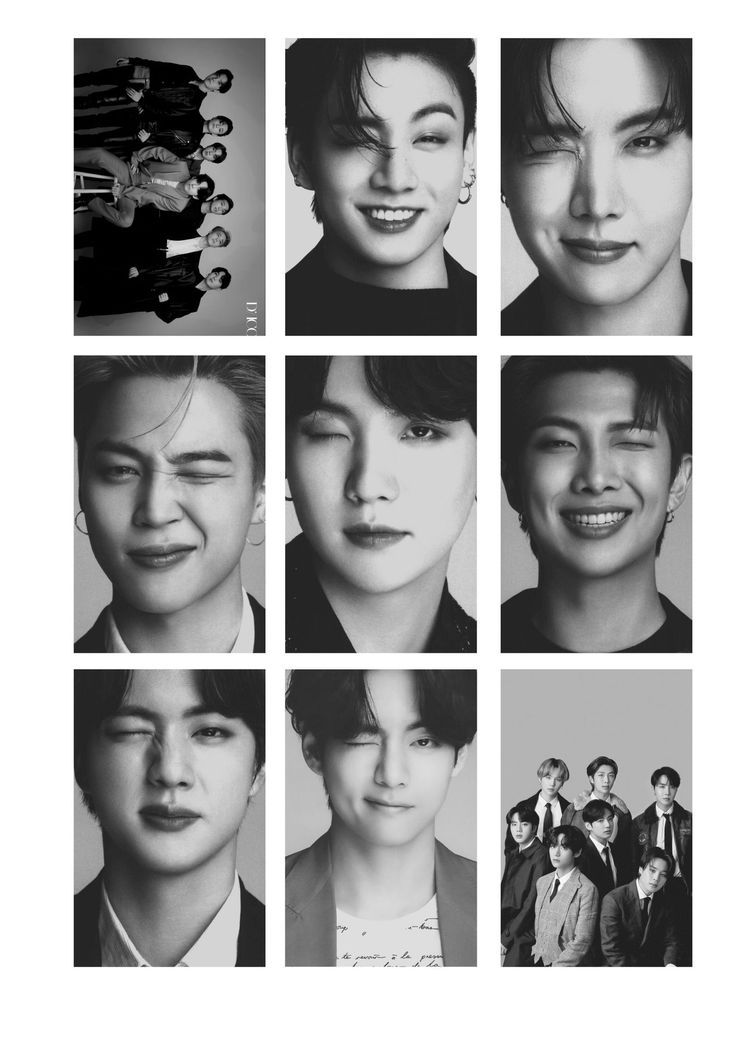 black and white photos of people with different facial expressions