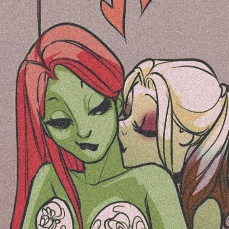 Harley And Ivy, Gotham Girls, Harley Quinn Artwork, Harley Quinn Comic, Arte Van Gogh, Lesbian Art, Harley Quinn Art, Lgbt Art, Poison Ivy