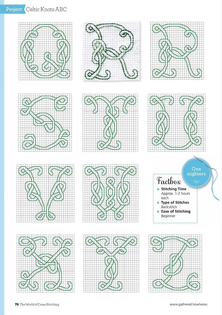 cross stitch alphabets in the shape of letters