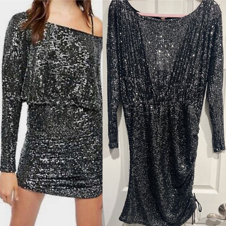 Shine Like A Star In This Glam Mini Dress Designed In An Allover Sequin-Adorned Fabrication With Slouchy Top Bodice And Ruched Fitted Bottom For Added Shape. Fully Lined Effortless Pull-On Style Scoop Neck Brand New! Tags On Fast Shipping! Cheap Sequined Spring Dresses, Cheap Sequined Dresses For Spring, Cheap Sequin Dresses For Spring, Cheap Mini Length Sequin Dress For Spring, Cheap Sequin Dresses For Fall, Cheap Sequined Forever 21 Dresses, Free People Sequin Dress, Shine Like A Star, Slouchy Top