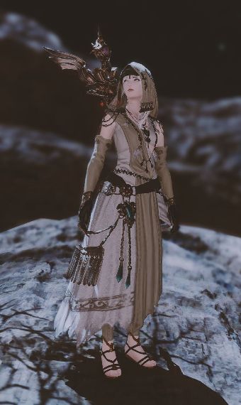 Desert Priestess | Eorzea Collection Desert Priestess, Witch Board, Eorzea Collection, The Worst Witch, Your Character, Final Fantasy Xiv, Final Fantasy, Winter Outfits, Victorian Dress