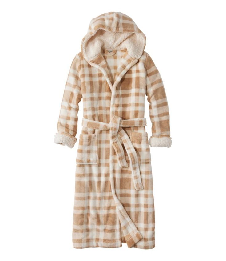 This just may be the coziest robe we've ever worn. Made from the same plush fleece as our customer-favorite Wicked Plush Throw, it won't shed or pill and it's amazingly soft. Falls at mid-calf - 50" from high point shoulder. Relaxed Fit: Our most generous fit sits farthest from the body. 100% polyester, brushed on both sides for an extra plush feel. Machine wash and dry. Front patch pockets. Removable tie belt and inside tie. Sherpa trim at hood and lining inside cuffs. Imported. | Women's Wicke Plush Robe, Belt Tying, High Point, Ll Bean, Sleepwear Women, L L Bean, Tie Belt, Mid Calf, Wicked