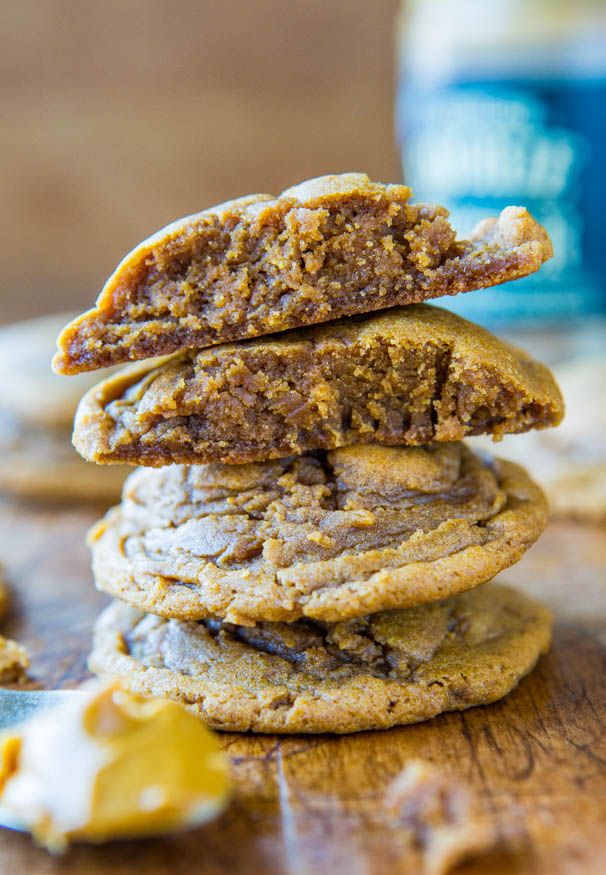 three cookies stacked on top of each other