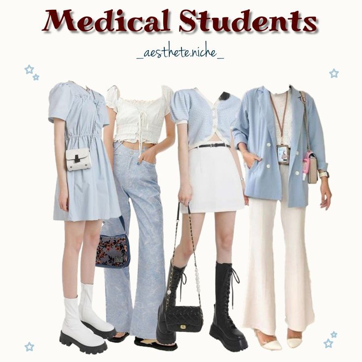 Med Student Outfit Aesthetic, Medical Students Outfit, Nursing Student Outfit, Med Student Outfit, Hairstyles For University Students, Medical Student Outfit, Taiwan Fits, Aries Mood, Student Outfit