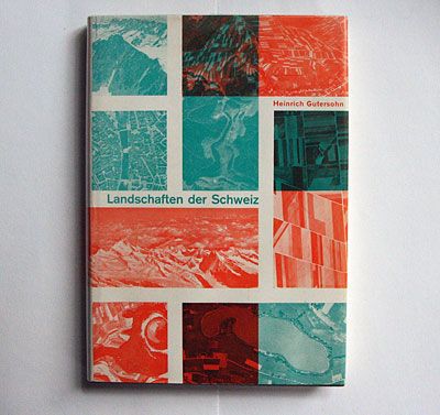 a book with many different colored squares on it's cover, and the words landschaten der schweiz written in german