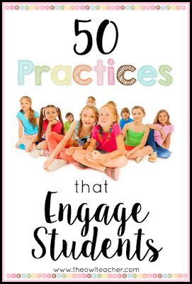 the words 50 practices that engage students to read and practice their reading skills in front of them